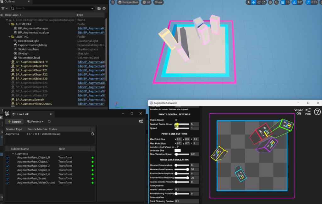 Augmenta Live Link in Unreal Engine