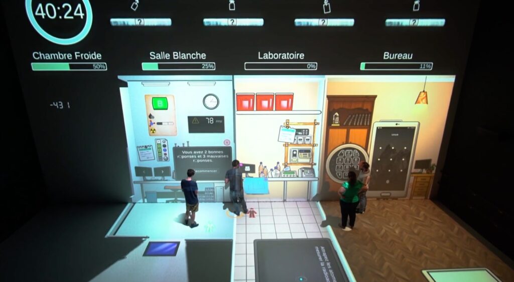 collaborative interactive escape game
