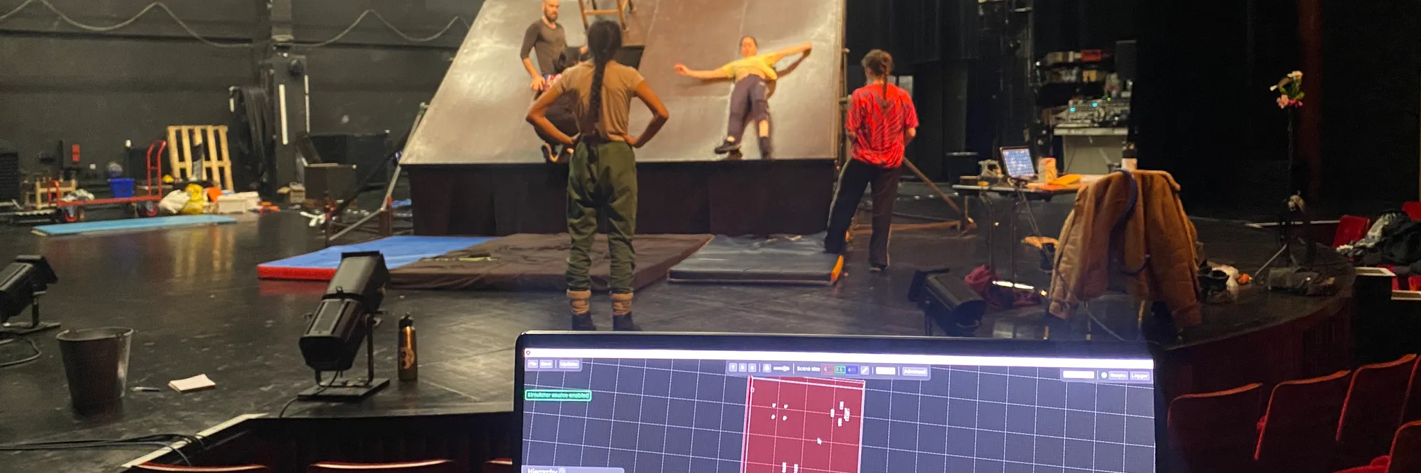 Interactive Moving Surface for a Circus Performance